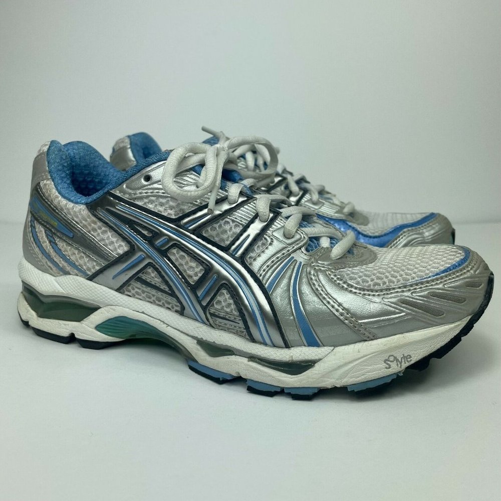 ASICS Gel Kayano 13 Women's Size US 7 Athletic Running Shoes White/Blue TN750
